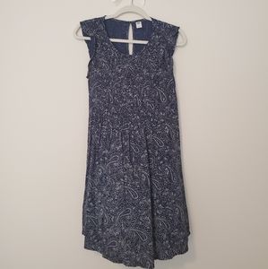 Babydoll style dress with keyhole back